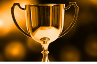 Gold award cup